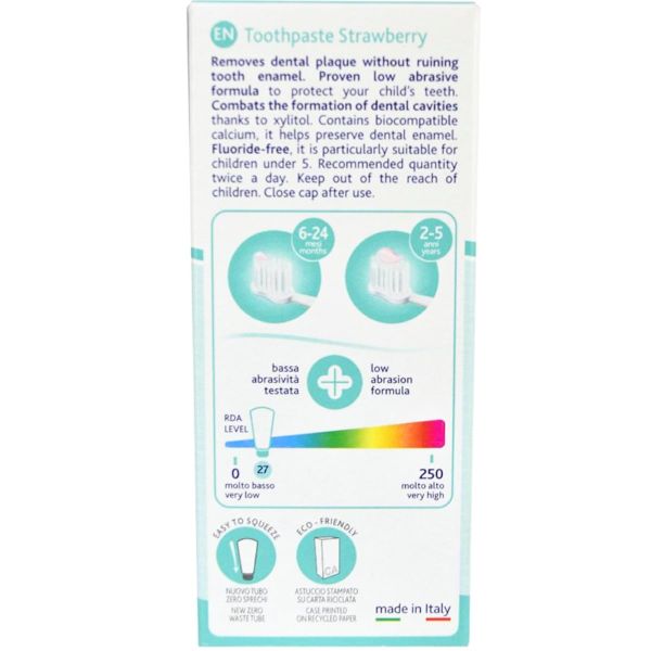 Kem Đánh Răng Chicco Hương Dâu Cho bé 12M+