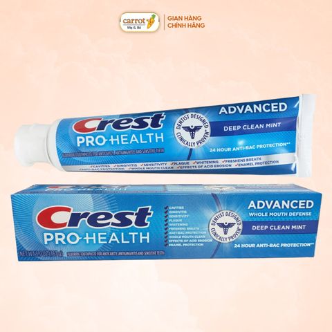 Kem Đánh Răng Crest Pro Health Advanced Whitening 167g Của Mỹ