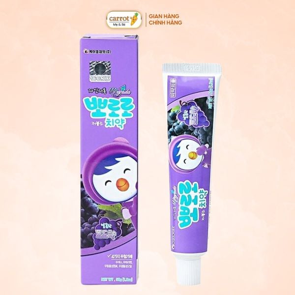 Kem Đánh Răng Pororo Cho Trẻ Em Hương Nho 50g