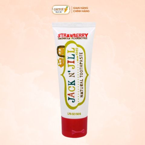 Kem Đánh Răng Trẻ Em Jack N' Jill Vị Dâu 50g Cho Bé Từ 6 Tháng Tuổi