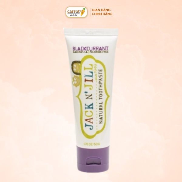 Kem Đánh Răng Trẻ Em Jack N' Jill Vị Nho Đen 50g Cho Bé Từ 6 Tháng Tuổi