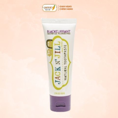 Kem Đánh Răng Trẻ Em Jack N' Jill Vị Nho Đen 50g Cho Bé Từ 6 Tháng Tuổi