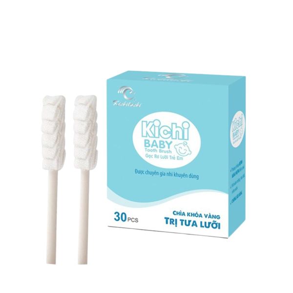 Gạc Rơ Lưỡi Kichilachi Vệ Sinh Răng Miệng Cho Bé Từ 3 Tháng Tuổi Hộp 30 Que