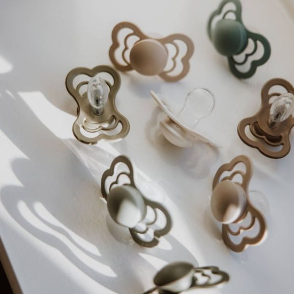 Ty ngậm núm đối xứng Silicone BIBS Pacifier Supreme Size 1 Cho Bé 0-6 tháng