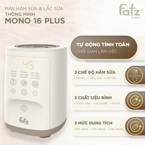 Máy Hâm Sữa Và Lắc Sữa Thông Minh Mono 16 Plus – FB3067SJ