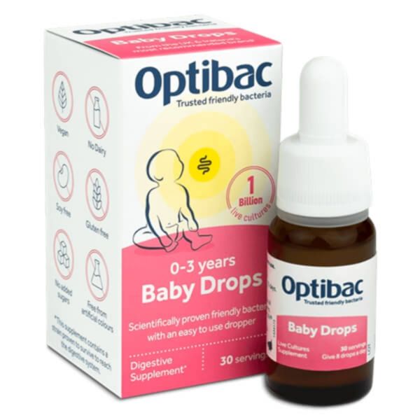 Men Vi Sinh Cho Bé Optibac Baby Drops 10ml