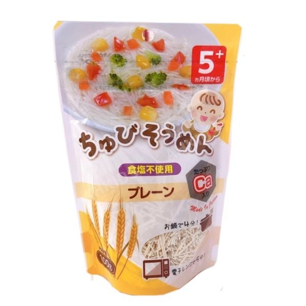 Mì Somen Tách Muối Chubi Vị Lúa Mì 100g Cho Bé Từ 5 Tháng