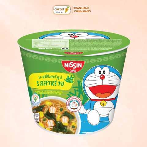 Mỳ Ly Nissin Doraemon Thái Lan Xanh Rong Biển (Từ 1 Tuổi)