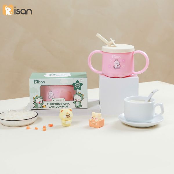 Cốc Tập Uống Nước Misan Dung Tích 250ml Có Chức Năng Báo Nóng Cảm Biến Nhiệt Tiện Lợi Cho Bé