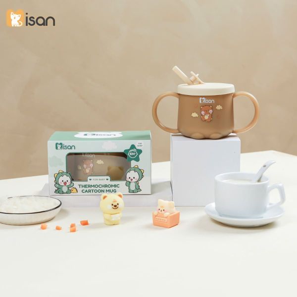 Cốc Tập Uống Nước Misan Dung Tích 250ml Có Chức Năng Báo Nóng Cảm Biến Nhiệt Tiện Lợi Cho Bé