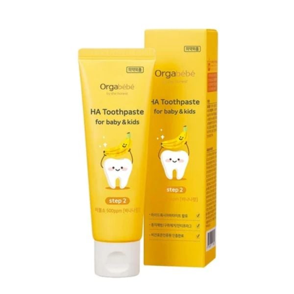 Kem Đánh Răng Thuần Chay Orgabebe Hàn Quốc Vị Chối Cho Bé Từ 2 Đến 4 Tuổi
