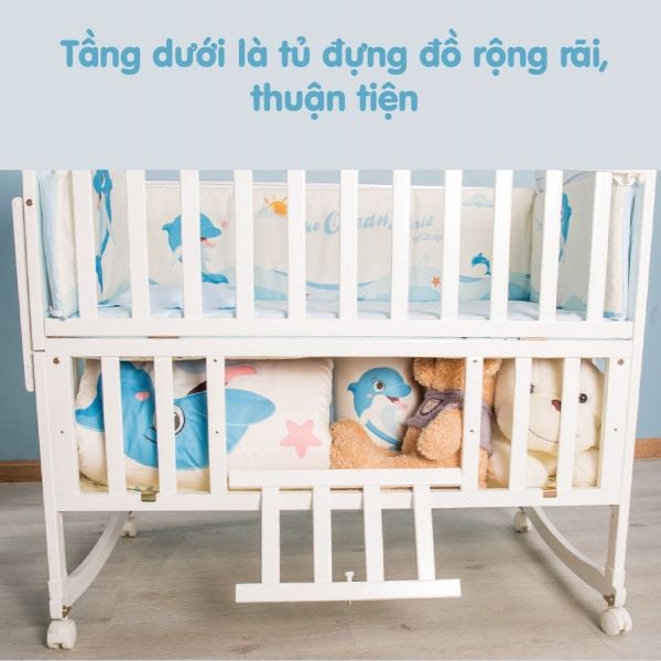 Nôi cũi gỗ Umoo UM-08106