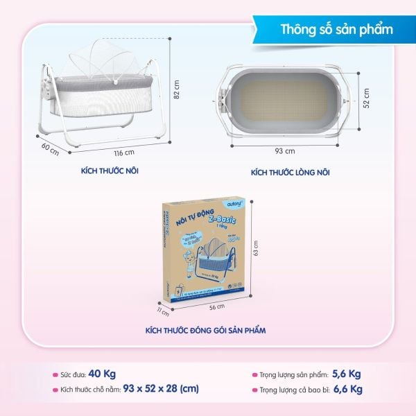 Nôi Tự Động Autoru Z-Basic