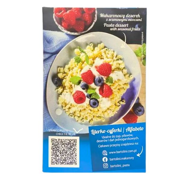 Nui Ăn Dặm Bartolini Hình Chữ Và Số 250g Cho Bé Ăn Dặm (Từ 8 Tháng)