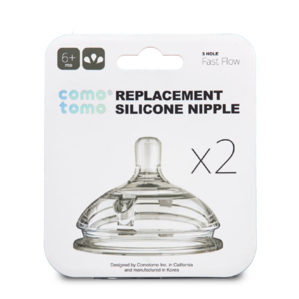 Núm Bình Sữa Comotomo 3 Tia Cho Bé 6 Tháng +
