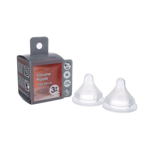 Núm Bình Sữa Upis Silicone Premium Size M