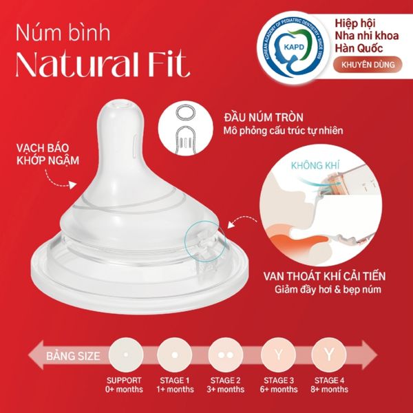 Núm Moyuum Mov.aa Silicone Size Số 3 Cho Bé Từ 6m+