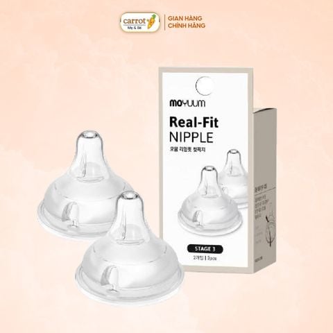 Núm Bình Sữa Moyuum Silicone Size 3