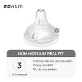 Núm Bình Sữa Moyuum Silicone Size 3