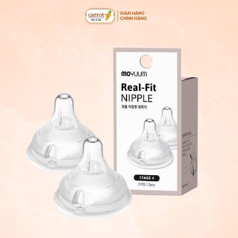 Núm Bình Sữa Moyuum Silicone Size 4