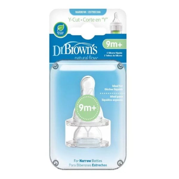 Núm Ty Bình Sữa Dr Brown Cổ Hẹp Tia Y Cut