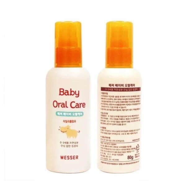 Nước Rơ Lưỡi Wesser Baby Oral Care 80g Cho Bé 0-3 Tuổi