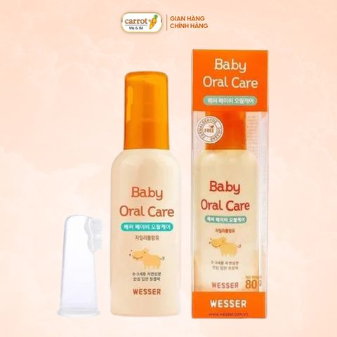 Nước Rơ Lưỡi Wesser Baby Oral Care 80g Cho Bé 0-3 Tuổi