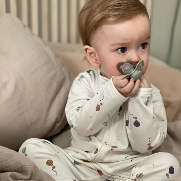 Ty Ngậm Núm Đối Xứng Silicone BIBS Pacifier Supreme Size 2 Cho Bé Trên 6 Tháng