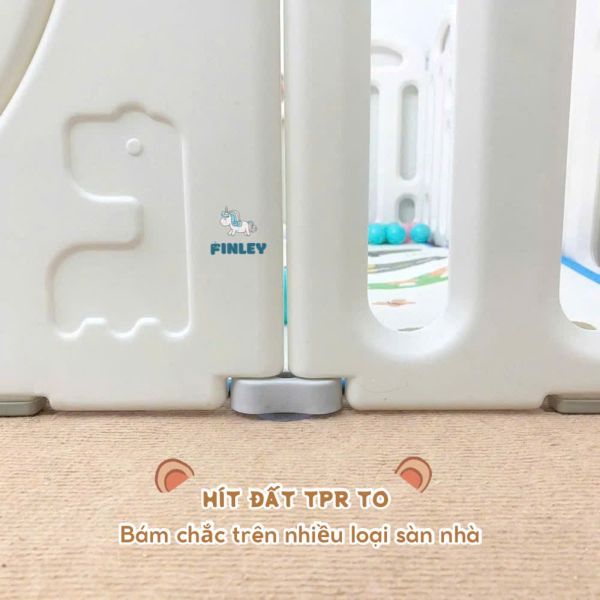 Quây Cũi Cho Bé Gấp Gọn Finley Gấu Boo FL-0152 Size M