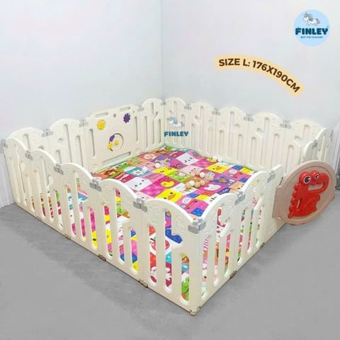 Quây Cũi Gấp Gọn Finley Khủng Long FL-0165 Size L