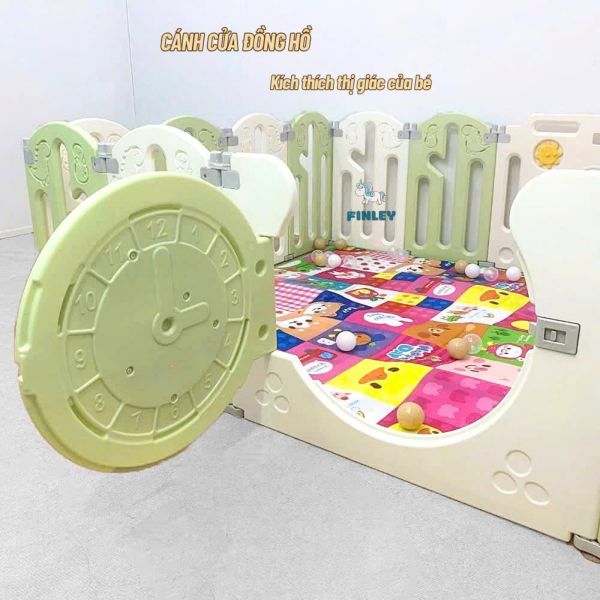 Quây Cũi Gấp Gọn Finley Khủng Long FL-0165 Size L