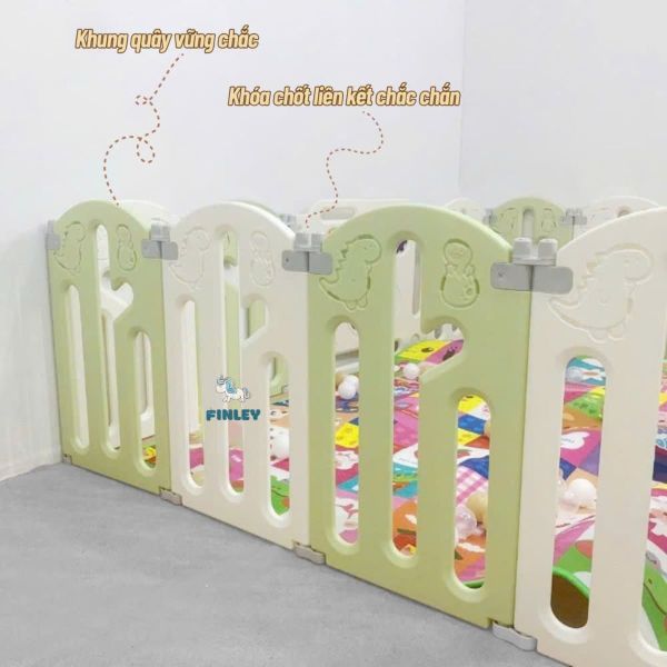 Quây Cũi Gấp Gọn Finley Khủng Long FL-0165 Size M
