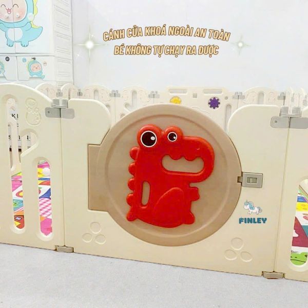 Quây Cũi Gấp Gọn Finley Khủng Long FL-0165 Size L