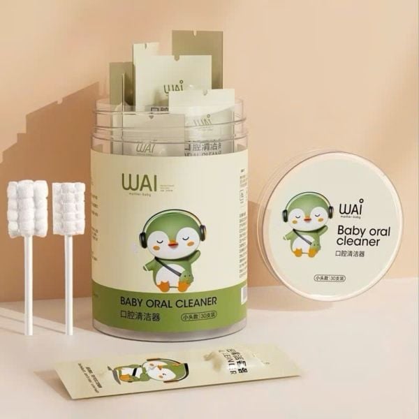 Que Tưa Lưỡi, Rơ Lưỡi WAI Hộp 30 Que Cho Bé Sơ Sinh