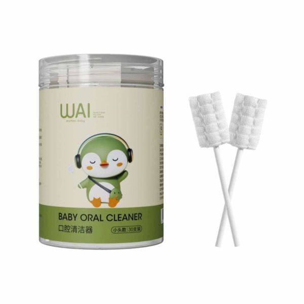 Que Tưa Lưỡi, Rơ Lưỡi WAI Hộp 30 Que Cho Bé Sơ Sinh