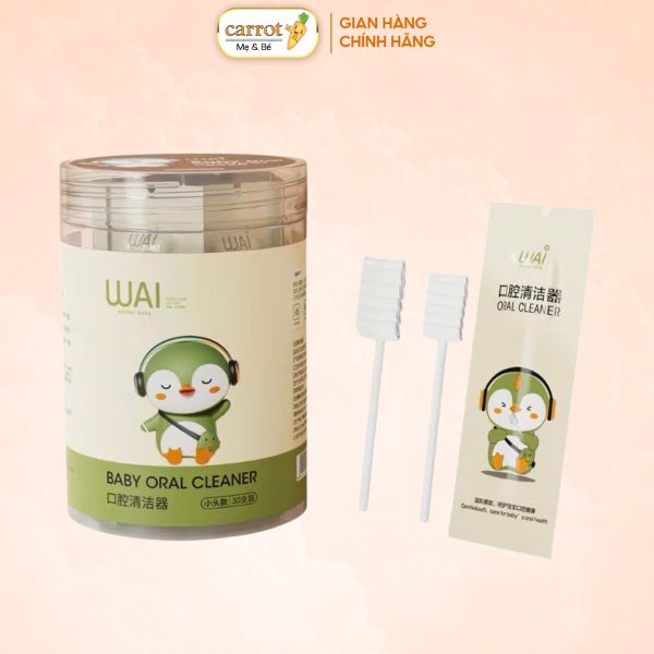 Que Tưa Lưỡi, Rơ Lưỡi WAI Hộp 30 Que Cho Bé Sơ Sinh