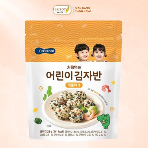 Rắc Cơm Rong Biển Bebecook Vị Hải Sản 25g Cho Bé Ăn Dặm (Từ 12 Tháng)