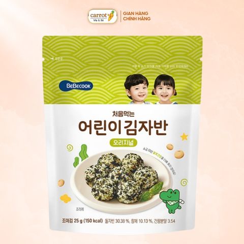 Rắc Cơm Rong Biển Bebecook Vị Truyền Thống 25g Cho Bé Ăn Dặm (Từ 12M)