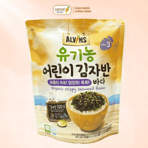 Rong Biển Rắc Cơm Hữu Cơ Alvins Vị Hải Sản 21G (Từ 1 Tuổi)