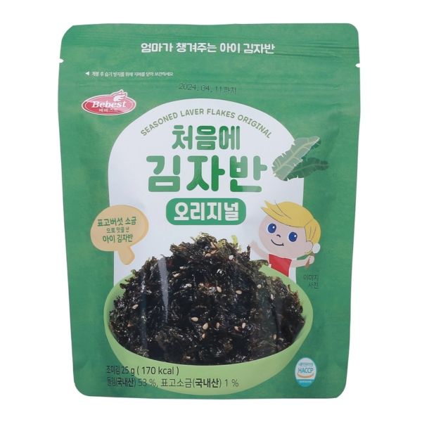 Rong Biển Vụn Ăn Liền Cho Bé Bebest Vị Nguyên Bản 25g (Từ 12 Tháng)