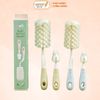 Set 2 Cọ Rửa Bình Sữa Moaz Eco 4 Món Rửa Sạch Bình Tay Cầm Xoay 360