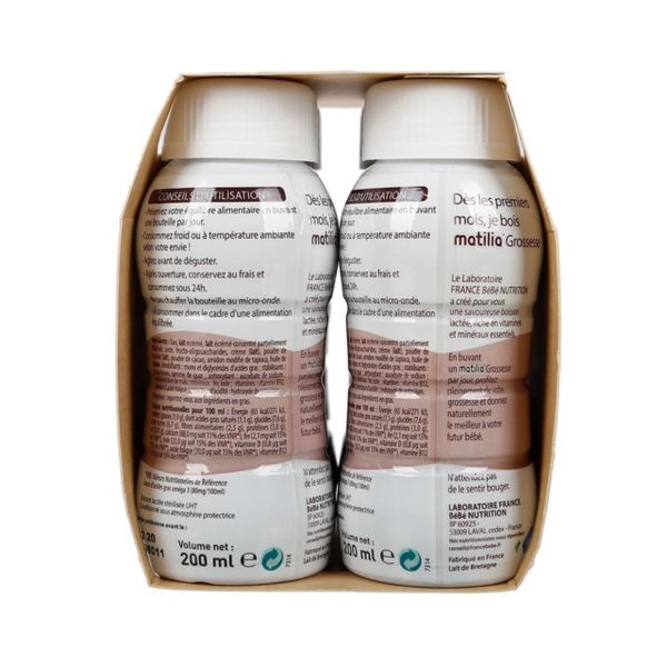 Sữa Bầu Matilia Hương Socola 200ml Lốc 4 Hộp