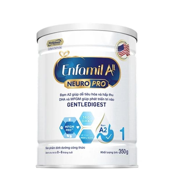 Sữa Enfamil A2 Số 1 350g Cho Trẻ Dưới 6 Tháng