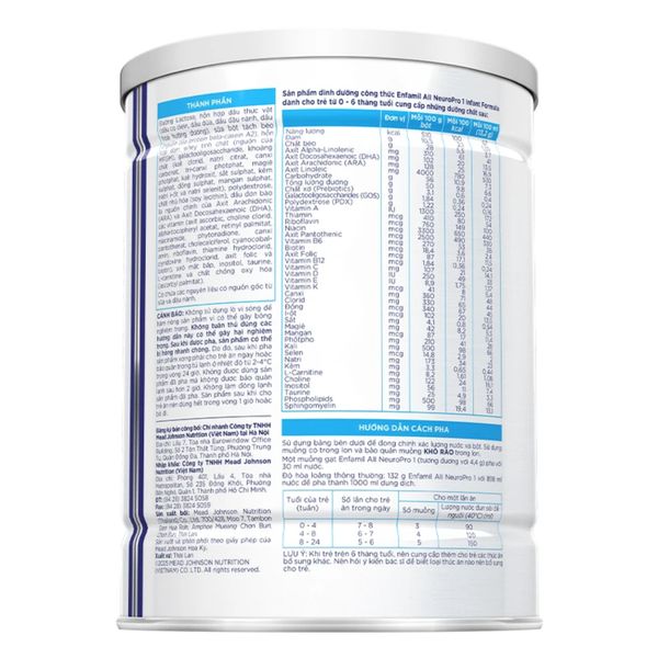 Sữa Enfamil A2 Số 1 350g Cho Trẻ Dưới 6 Tháng