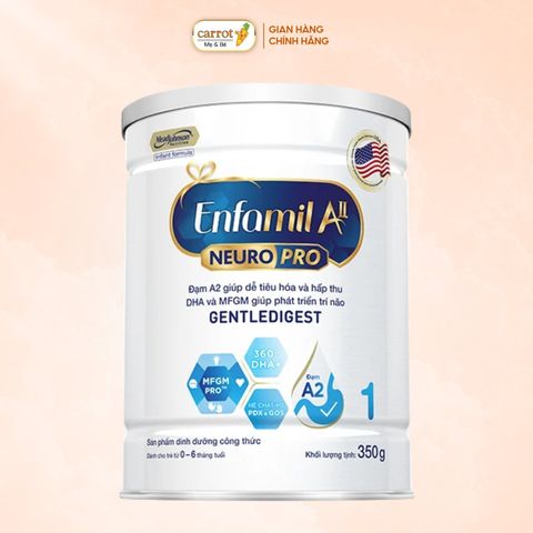 Sữa Enfamil A2 Số 1 350g Cho Trẻ Dưới 6 Tháng