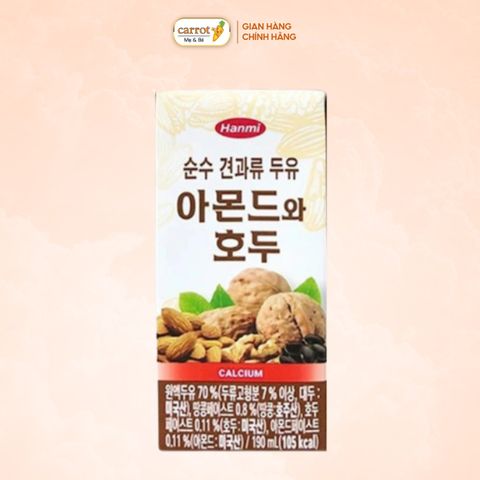 Sữa Óc Chó Hạnh Nhân Hanmi Hàn Quốc 190ml