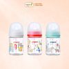 Bình Sữa Pigeon Thủy Tinh Borosilicate Thế Hệ III 160ml (Kèm Núm SS) - Họa Tiết