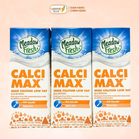 Sữa Tươi Meadow Fresh Calci Max 200ml Lốc 3 Hộp