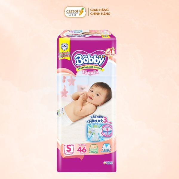 Tã Quần Bobby Size S 46 Miếng (4-8kg)