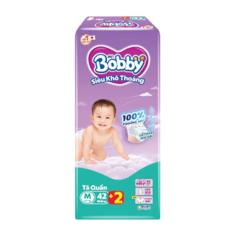 Tã Quần Bobby Size M 42 Miếng (6-11kg)
